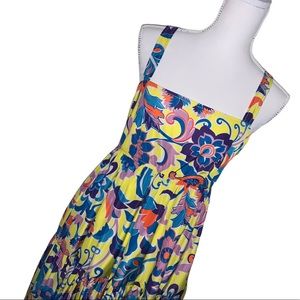 COPY - J CREW FLORAL TAFFETA MAXI DRESS SZ 4